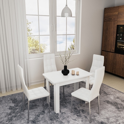Τραπέζι Celeste pakoworld λευκό 100x60x73.5εκ Τραπέζι Celeste pakoworld λευκό 100x60x73.5εκ