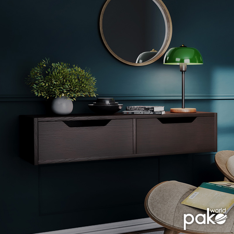 Κονσόλα επιτοίχια Alberto pakoworld σε wenge απόχρωση100x32.5x22εκ Κονσόλα επιτοίχια Alberto pakoworld σε wenge απόχρωση100x32.5x22εκ