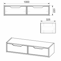 Κονσόλα επιτοίχια Alberto pakoworld σε wenge απόχρωση100x32.5x22εκ Κονσόλα επιτοίχια Alberto pakoworld σε wenge απόχρωση100x32.5x22εκ