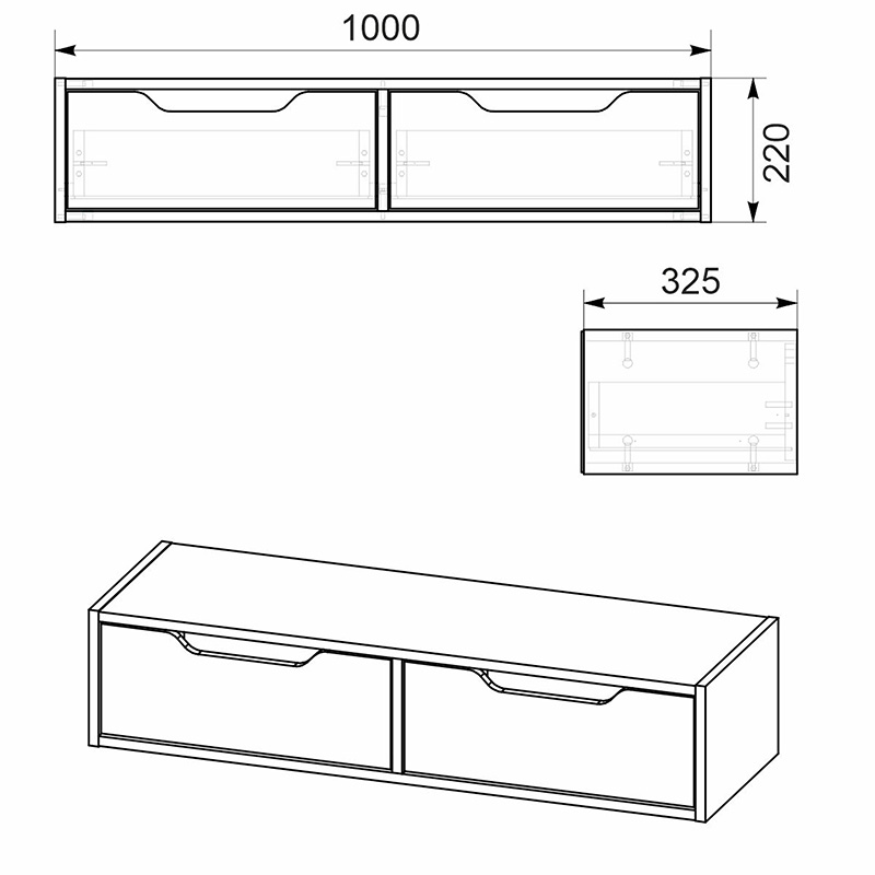 Κονσόλα επιτοίχια Alberto pakoworld σε καρυδί απόχρωση 100x32.5x22εκ Κονσόλα επιτοίχια Alberto pakoworld σε καρυδί απόχρωση 100x32.5x22εκ