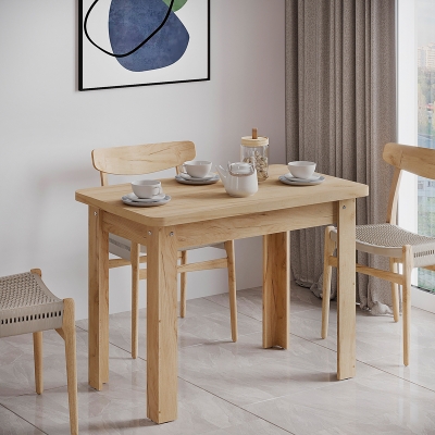 Τραπέζι Celeste pakoworld μελαμίνης σε oak απόχρωση 100x60x73.5εκ Τραπέζι Celeste pakoworld μελαμίνης σε oak απόχρωση 100x60x73.5εκ