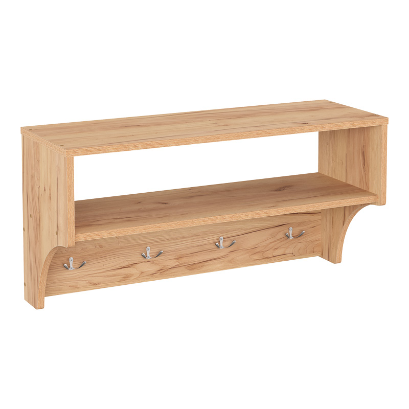 Κρεμάστρα Crosta pakoworld σε oak απόχρωση 80x28x40εκ Κρεμάστρα Crosta pakoworld σε oak απόχρωση 80x28x40εκ