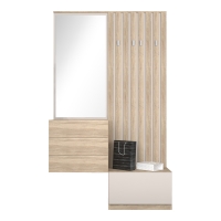 Έπιπλο εισόδου Halesy pakoworld sonoma-cappuccino 67x35.5x179.3εκ Έπιπλο εισόδου Halesy pakoworld sonoma-cappuccino 67x35.5x179.3εκ