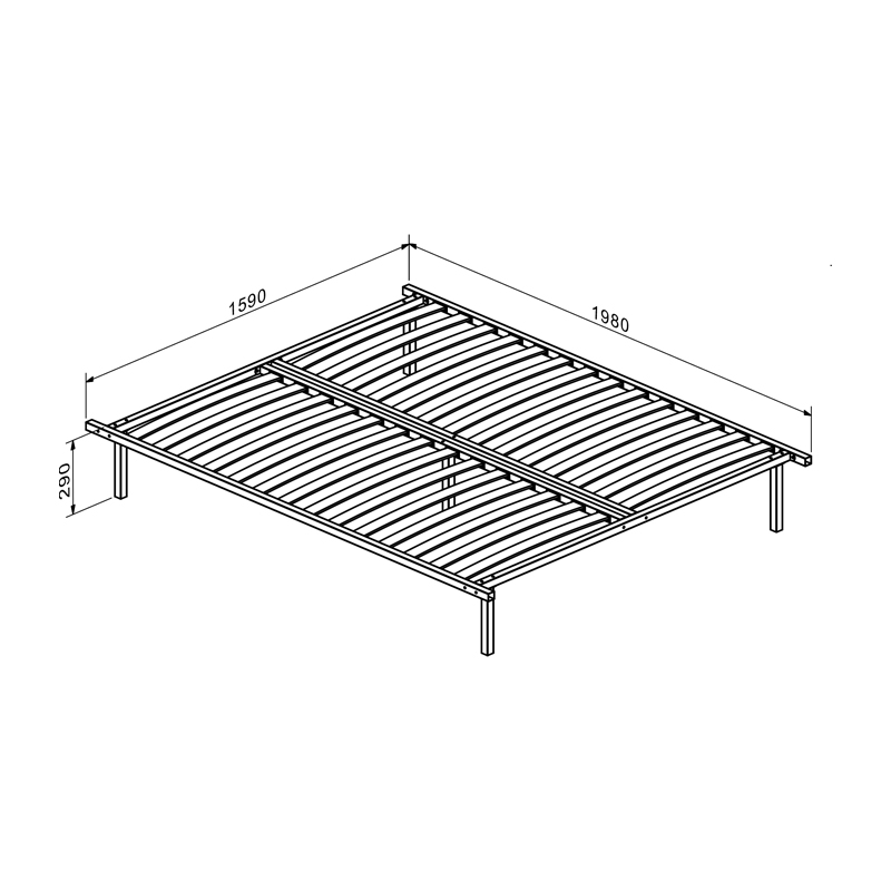 Κρεβάτι διπλό Lucabel pakoworld κρεμ 160x200εκ Κρεβάτι διπλό Lucabel pakoworld κρεμ 160x200εκ