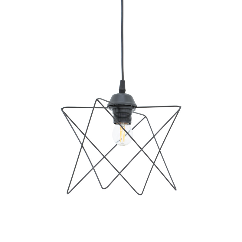 Φωτιστικό οροφής Langit pakoworld Ε27 μέταλλο μάυρο 18x18x65εκ Φωτιστικό οροφής Langit pakoworld Ε27 μέταλλο μάυρο 18x18x65εκ