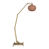Φωτιστικό δαπέδου Gaia pakoworld Ε27 ξύλο καφέ 20x50x160εκ Φωτιστικό δαπέδου Gaia pakoworld Ε27 ξύλο καφέ 20x50x160εκ