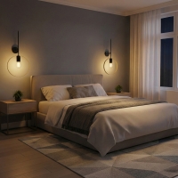 Φωτιστικό τοίχου-απλίκα Bendia pakoworld Ε27 μέταλλο μαύρο-χρυσό 25x15x52εκ Φωτιστικό τοίχου-απλίκα Bendia pakoworld Ε27 μέταλλο μαύρο-χρυσό 25x15x52εκ