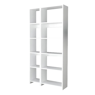 Βιβλιοθήκη Alkathi pakoworld σε λευκή απόχρωση 77x22x160εκ Βιβλιοθήκη Alkathi pakoworld σε λευκή απόχρωση 77x22x160εκ