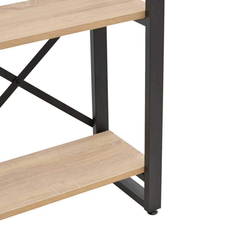 Βιβλιοθήκη Crimson pakoworld σε oak-μαύρη απόχρωση 50x22x150εκ Βιβλιοθήκη Crimson pakoworld σε oak-μαύρη απόχρωση 50x22x150εκ