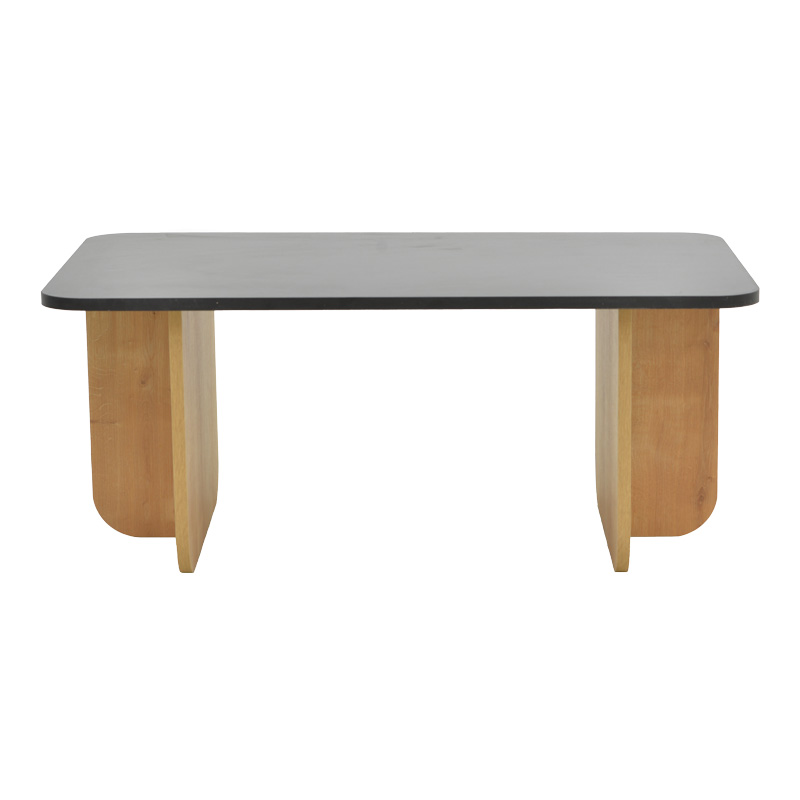 Τραπέζι Beca pakoworld σε oak-μαύρο απόχρωση 100x60x42εκ Τραπέζι Beca pakoworld σε oak-μαύρο απόχρωση 100x60x42εκ