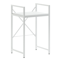 Ραφιέρα στήριξης πλυντηρίου - στεγνωτηρίου Delavar pakoworld μέταλλο λευκό 72x60x116εκ Ραφιέρα στήριξης πλυντηρίου - στεγνωτηρίου Delavar pakoworld μέταλλο λευκό 72x60x116εκ