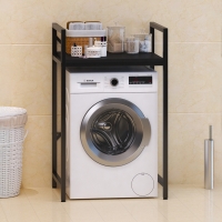 Ραφιέρα στήριξης πλυντηρίου - στεγνωτηρίου Delavar pakoworld μέταλλο μαύρο 72x60x116εκ Ραφιέρα στήριξης πλυντηρίου - στεγνωτηρίου Delavar pakoworld μέταλλο μαύρο 72x60x116εκ