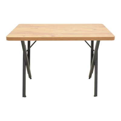 Τραπέζι Vertex pakoworld oak με μαύρα μεταλλικά πόδια 110x70x72εκ Τραπέζι Vertex pakoworld oak με μαύρα μεταλλικά πόδια 110x70x72εκ