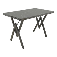 Τραπέζι Vertex pakoworld μαύρο μαρμάρου και μέταλλο 110x70x72εκ Τραπέζι Vertex pakoworld μαύρο μαρμάρου και μέταλλο 110x70x72εκ