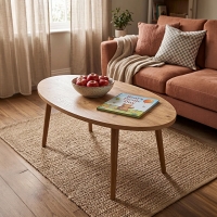 Τραπέζι σαλονιού Sartori pakoworld oak 90x45x43εκ Τραπέζι σαλονιού Sartori pakoworld oak 90x45x43εκ