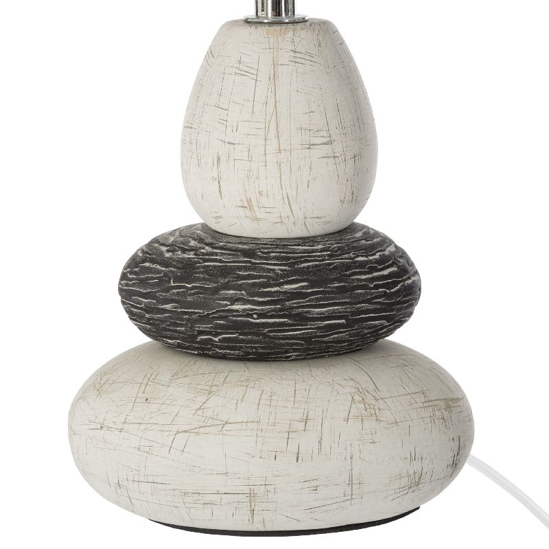 Επιτραπέζιο φωτιστικό Rockgem pakoworld Ε27 ivory-ανθρακί Φ18x33εκ Επιτραπέζιο φωτιστικό Rockgem pakoworld Ε27 ivory-ανθρακί Φ18x33εκ
