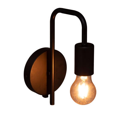 Φωτιστικό τοίχου-απλίκα Zhola pakoworld E27 40W μαύρο 17x12x25εκ Φωτιστικό τοίχου-απλίκα Zhola pakoworld E27 40W μαύρο 17x12x25εκ