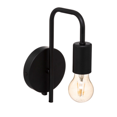 Φωτιστικό τοίχου-απλίκα Zhola pakoworld E27 40W μαύρο 17x12x25εκ Φωτιστικό τοίχου-απλίκα Zhola pakoworld E27 40W μαύρο 17x12x25εκ