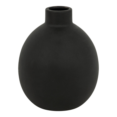 Βάζο Rianzo pakoworld κεραμικό σε μαύρη απόχρωση Φ14.5x18εκ Βάζο Rianzo pakoworld κεραμικό σε μαύρη απόχρωση Φ14.5x18εκ