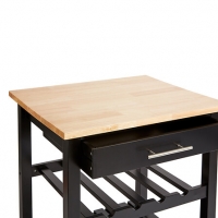 Τρόλεϊ-Ραφιέρα Claude pakoworld mdf μαύρο - φυσικό 58x48x87.5εκ Τρόλεϊ-Ραφιέρα Claude pakoworld mdf μαύρο - φυσικό 58x48x87.5εκ