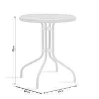 Τραπεζαρία Watson-Calan σετ 3τεμ pakoworld μέταλλο-textilene καφέ Φ60x70εκ Τραπεζαρία Watson-Calan σετ 3τεμ pakoworld μέταλλο-textilene καφέ Φ60x70εκ