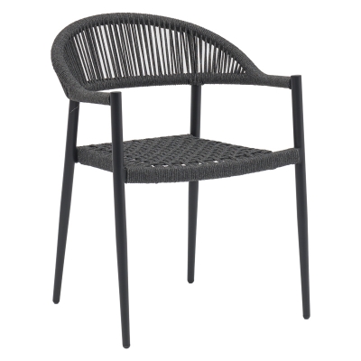 Τραπεζαρία Freiburg-Kliton A σετ 5τεμ pakoworld αλουμινίου και σχοινί σε ανθρακί απόχρωση 150x80x74εκ Τραπεζαρία Freiburg-Kliton A σετ 5τεμ pakoworld αλουμινίου και σχοινί σε ανθρακί απόχρωση 150x80x74εκ