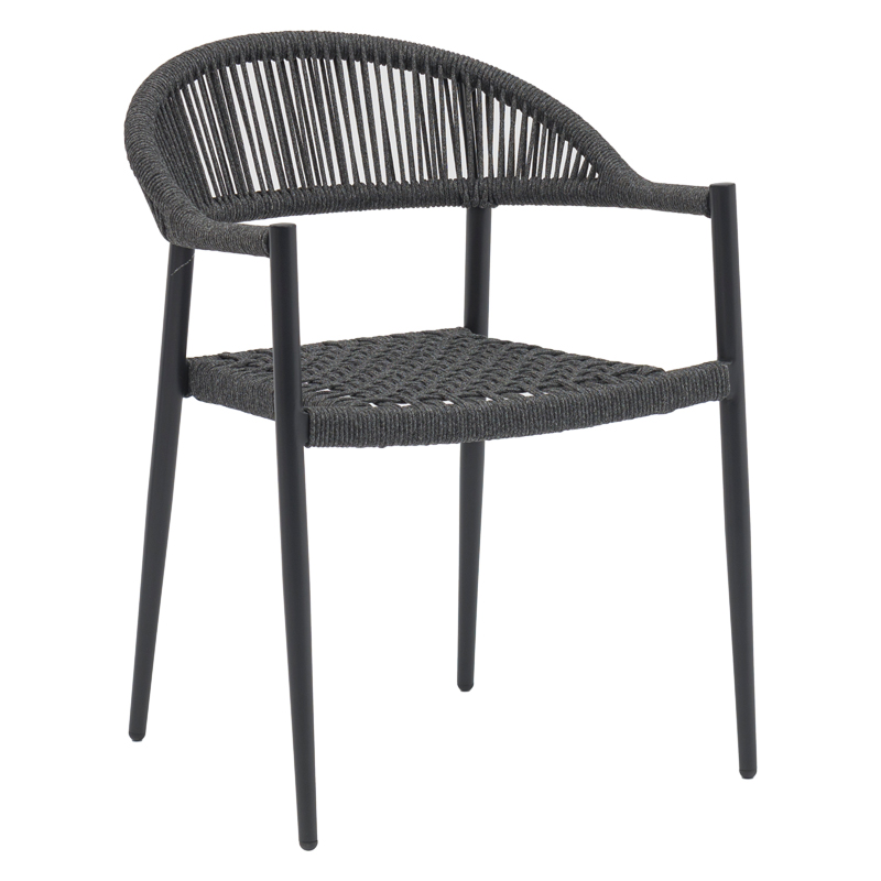 Τραπεζαρία Freiburg-Kliton A σετ 5τεμ pakoworld αλουμινίου και σχοινί σε ανθρακί απόχρωση 150x80x74εκ Τραπεζαρία Freiburg-Kliton A σετ 5τεμ pakoworld αλουμινίου και σχοινί σε ανθρακί απόχρωση 150x80x74εκ