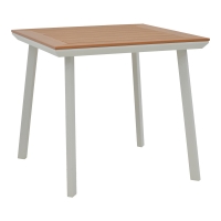 Τραπεζαρία Synergy-Raven σετ 3τεμ pakoworld λευκό αλουμίνιο και plywood σε φυσικό χρώμα 80x80x74εκ Τραπεζαρία Synergy-Raven σετ 3τεμ pakoworld λευκό αλουμίνιο και plywood σε φυσικό χρώμα 80x80x74εκ