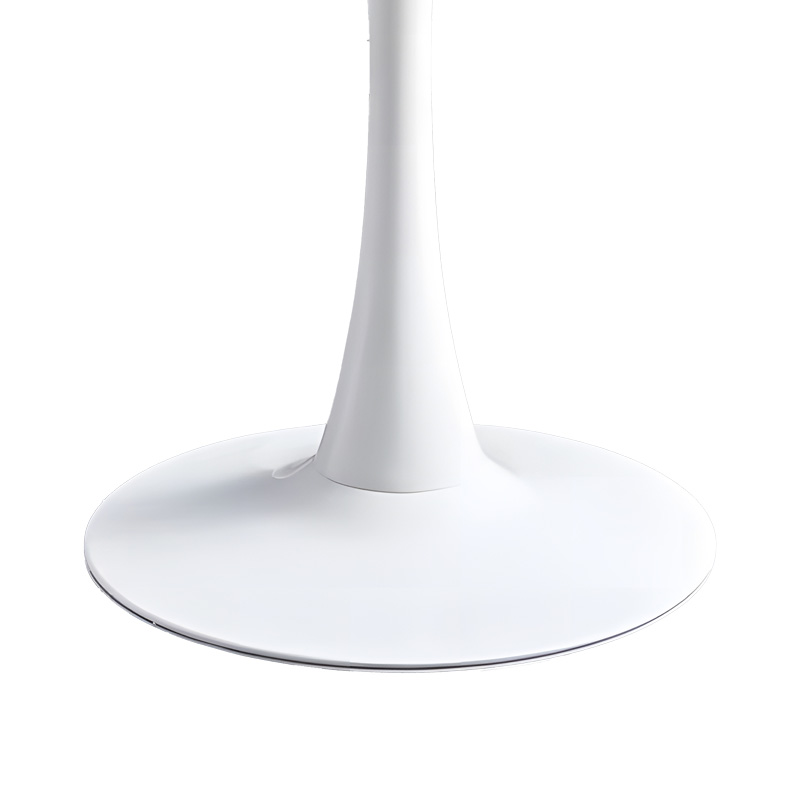 Τραπεζαρία Elijah-Gaston pakoworld σετ 3τεμ pp-pu σε taupe-λευκή απόχρωση με φυσικό πόδι Φ60x74εκ