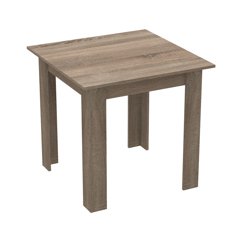 Τραπεζαρία Manka-Parker pakoworld σετ 3τεμ mdf σε μαύρη-sonoma truffle απόχρωση 80x80x77εκ Τραπεζαρία Manka-Parker pakoworld σετ 3τεμ mdf σε μαύρη-sonoma truffle απόχρωση 80x80x77εκ