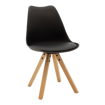 Τραπεζαρία Manka I-Caron pakoworld σετ 3τεμ σε sonoma-μαύρη απόχρωση 80x80x77εκ Τραπεζαρία Manka I-Caron pakoworld σετ 3τεμ σε sonoma-μαύρη απόχρωση 80x80x77εκ