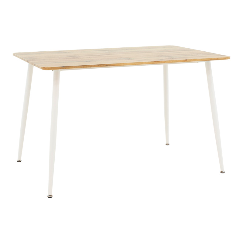 Τραπεζαρία Cuba-Parker pakoworld σετ 5τεμ sonoma-λευκό 120x80x75εκ Τραπεζαρία Cuba-Parker pakoworld σετ 5τεμ sonoma-λευκό 120x80x75εκ