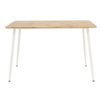 Τραπεζαρία Cuba-Parker pakoworld σετ 5τεμ sonoma-λευκό 120x80x75εκ Τραπεζαρία Cuba-Parker pakoworld σετ 5τεμ sonoma-λευκό 120x80x75εκ
