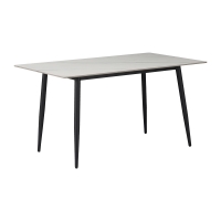 Τραπεζαρία Azori-Gustas pakoworld σετ 5τεμ sintered stone-μαύρο-ανθρακί 120x60x75εκ