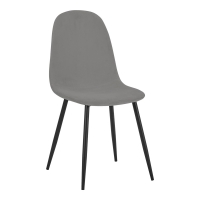 Τραπεζαρία Gustas-Bella pakoworld σετ 5τμχ  λευκό μαρμάρου sintered stone-γκρι βελούδο 120x60x75εκ