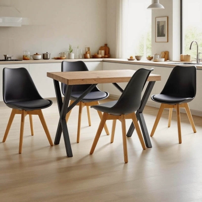 Φοιτητικό πακέτο επίπλων κουζίνας Delight pakoworld σετ 5τεμ Φοιτητικό πακέτο επίπλων κουζίνας Delight pakoworld σετ 5τεμ