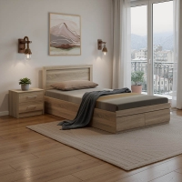 Σετ Κρεβατοκάμαρας Olympus Sonoma με Κρεβάτι 120x200εκ Σετ 2τεμ Σετ Κρεβατοκάμαρας Olympus Sonoma με Κρεβάτι 120x200εκ Σετ 2τεμ