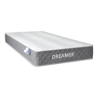 Κρεβάτι με στρώμα Athos-Dreamer pakoworld sonoma 90x190εκ