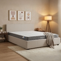 Κρεβάτι με στρώμα και αποθηκευτικό χώρο Norse-Dreamer pakoworld ύφασμα εκρού 160x200εκ Κρεβάτι με στρώμα και αποθηκευτικό χώρο Norse-Dreamer pakoworld ύφασμα εκρού 160x200εκ