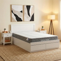 Κρεβάτι με στρώμα και συρτάρι Olympus-Dreamer pakoworld λευκό 120x200εκ Κρεβάτι με στρώμα και συρτάρι Olympus-Dreamer pakoworld λευκό 120x200εκ