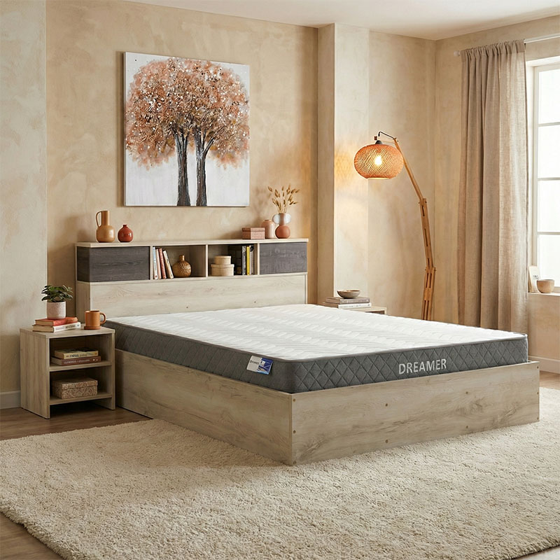 Κρεβάτι με στρώμα Olympus-Dreamer pakoworld castillo-toro 160x200εκ Κρεβάτι με στρώμα Olympus-Dreamer pakoworld castillo-toro 160x200εκ