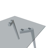 Τραπεζαρία με Καρέκλες Parker Λευκό και Τραπέζι Titta γυαλί 120x70x75εκ Σετ 5τεμ