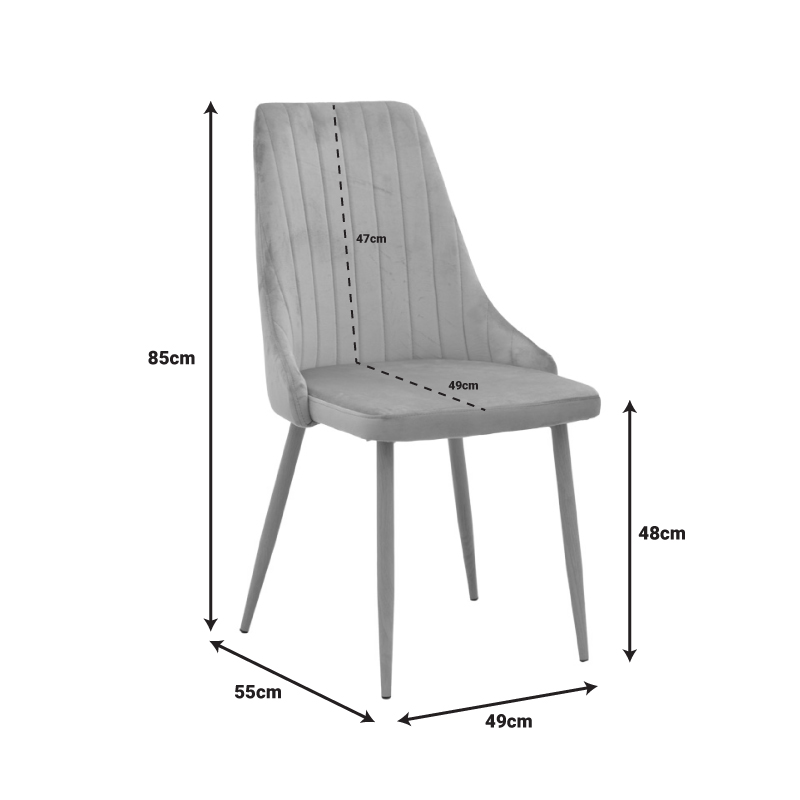 Τραπεζαρία με Καρέκλες Azori Μπεζ και Τραπέζι Antoro Γυαλί Φ80x75εκ Σετ 3τεμ