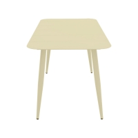 Τραπεζαρία Heven Vista pakoworld σετ 7τεμ σαμπανί αλουμίνιο 120x70x72εκ