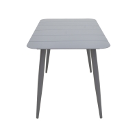 Τραπεζαρία Heven Vista pakoworld σετ 7τεμ ανθρακί αλουμίνιο 120x70x72εκ