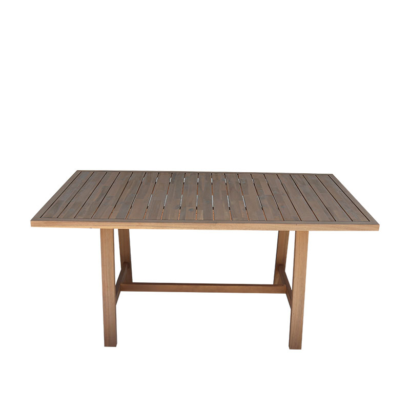 Τραπεζαρία Malibu pakoworld Σετ 9τεμ μασίφ ξύλο ακακίας 180x90x75εκ