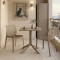 Τραπεζαρία Groovy Hush pakoworld σετ 3τεμ cappuccino PP 60x60x76εκ