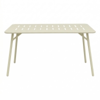 Τραπεζαρία Moraja Deraby Ι pakoworld σετ 5τεμ κρεμ μέταλλο 140x80x72εκ