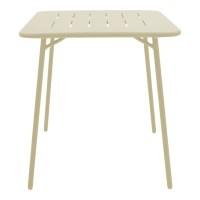 Τραπεζαρία Moraja Deraby I pakoworld σετ 3τεμ κρεμ μέταλλο 70x70x73εκ