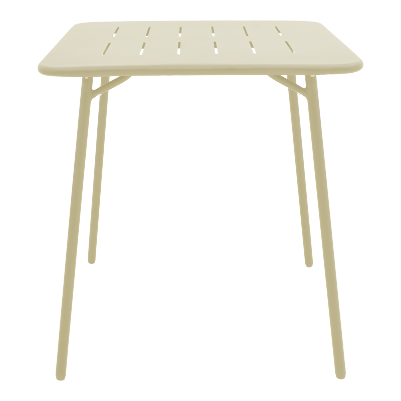 Τραπεζαρία Moraja Deraby I pakoworld σετ 3τεμ κρεμ μέταλλο 70x70x73εκ